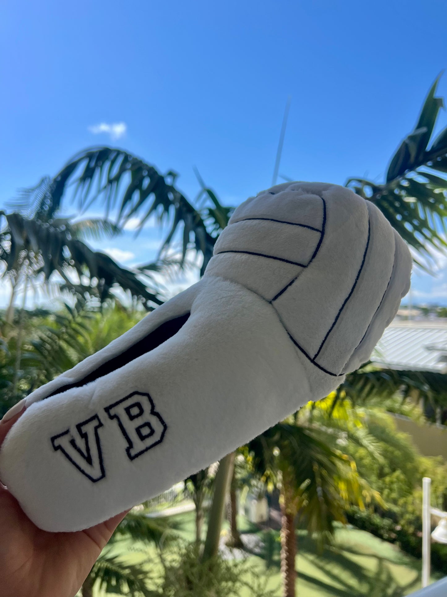 Plush Points Volleyball Slippers – Cozy Indoor Slippers for Volleyball Lovers