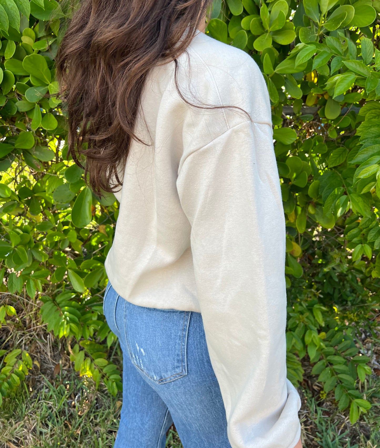 Patched VB Sweater Cream