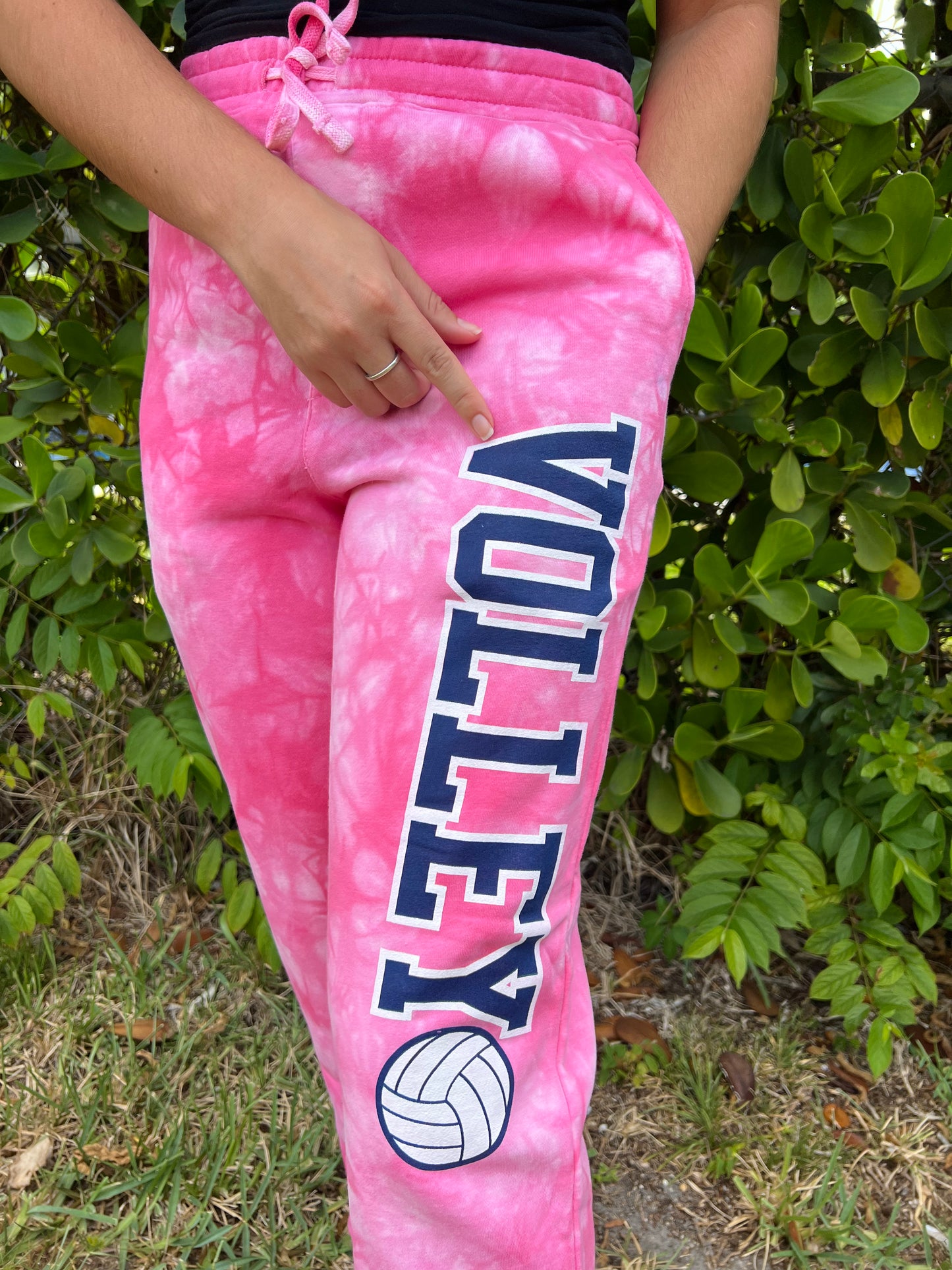 Tie-Dye VB Sweatpants Pink