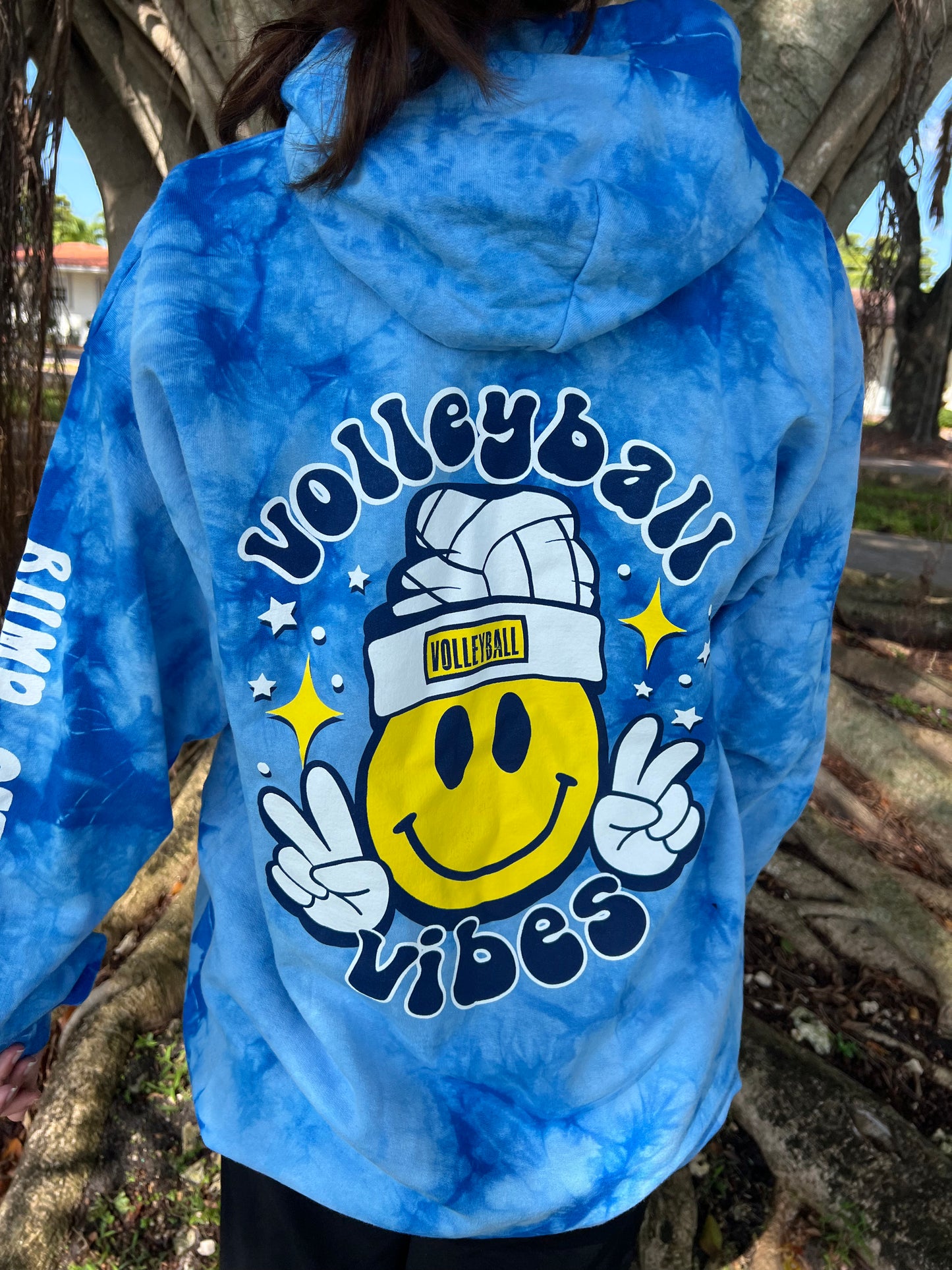 Smiley VB Hooded Sweater Blue