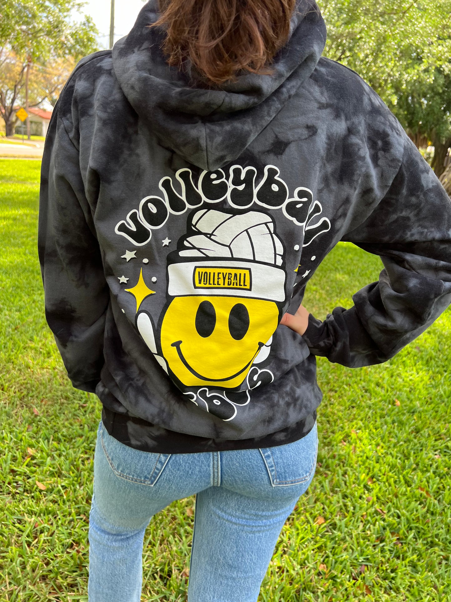 Smiley VB Hooded Sweater Blue