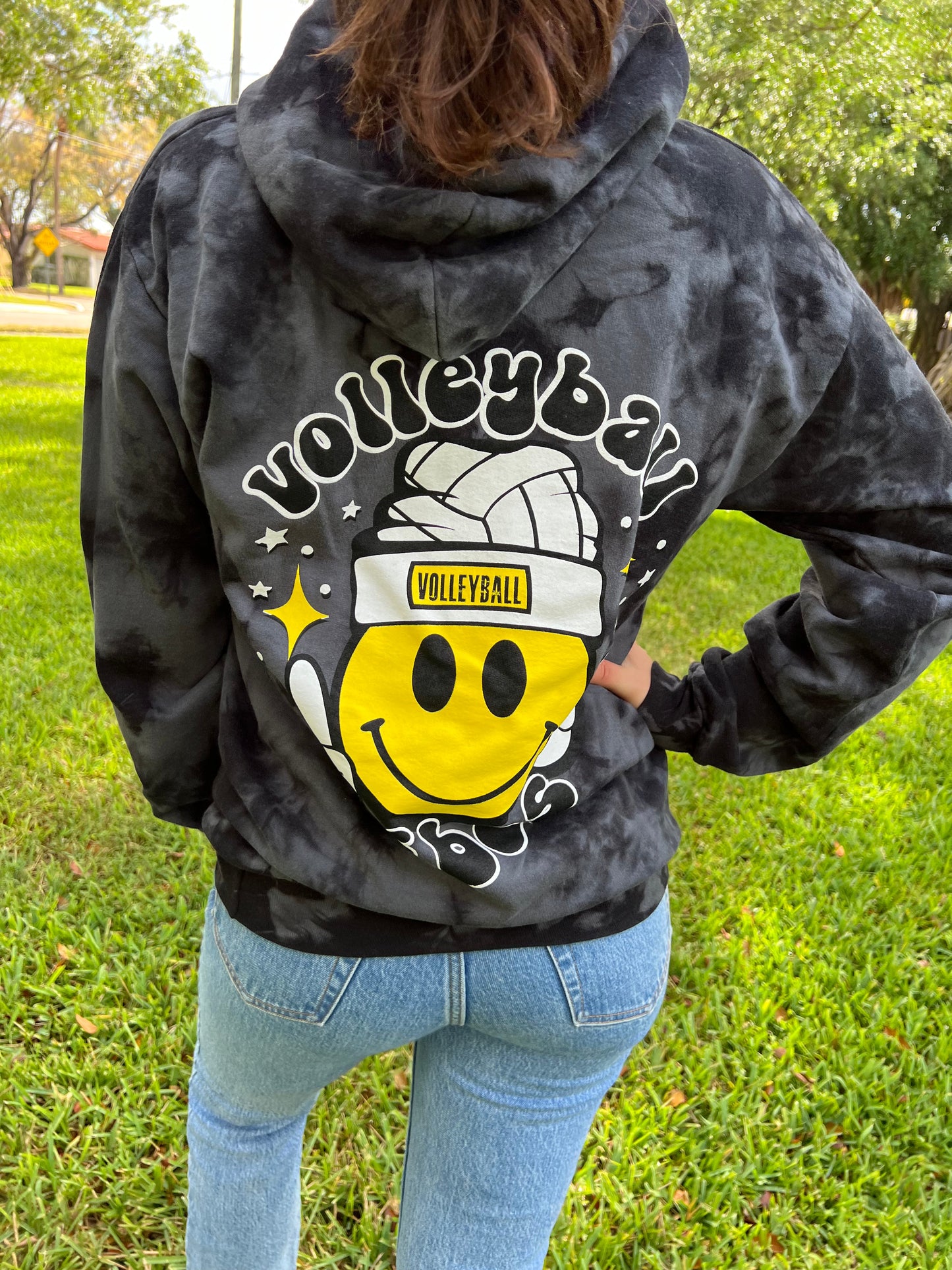 Smiley VB Hooded Sweater Black