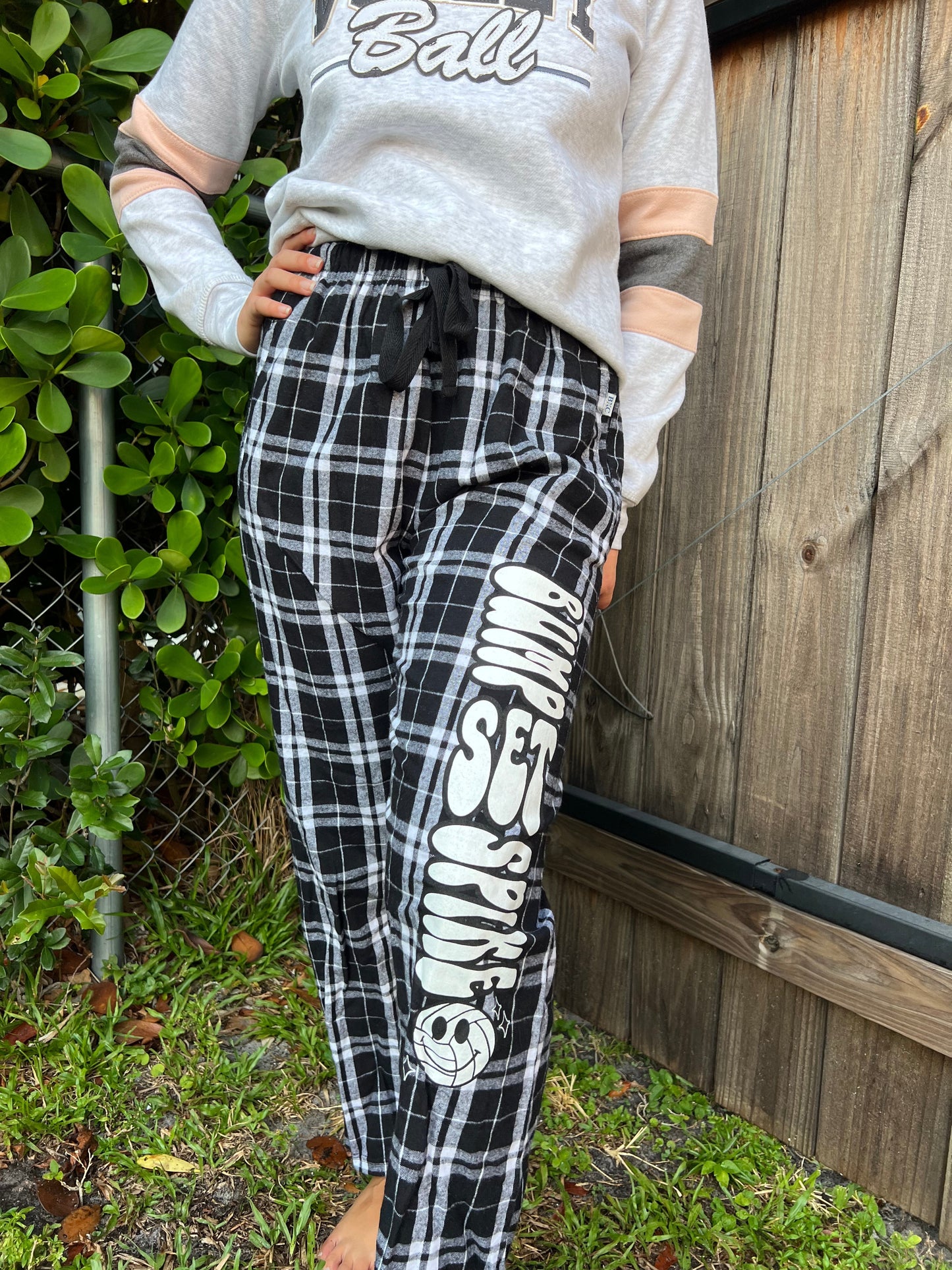 VB Flannel Pajama Pants Black