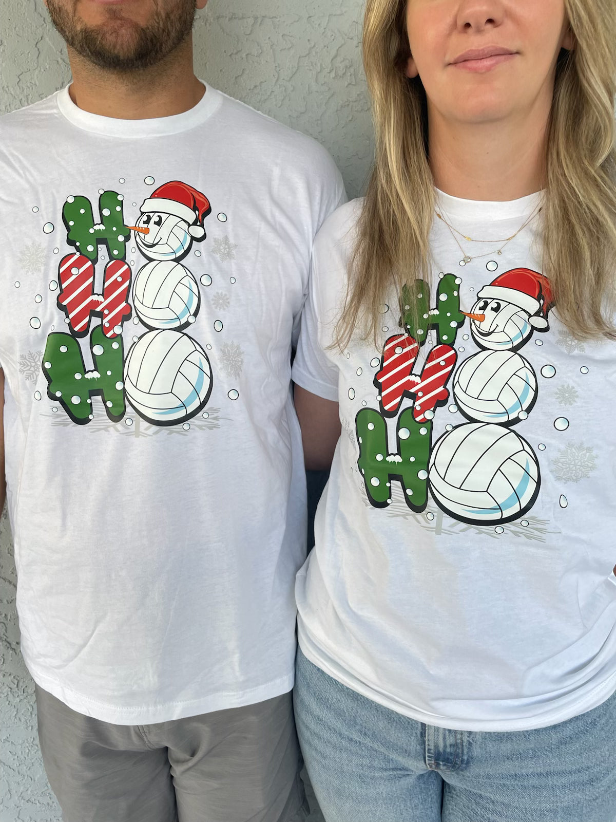 HO HO HO Snowman Volleyball T-Shirt