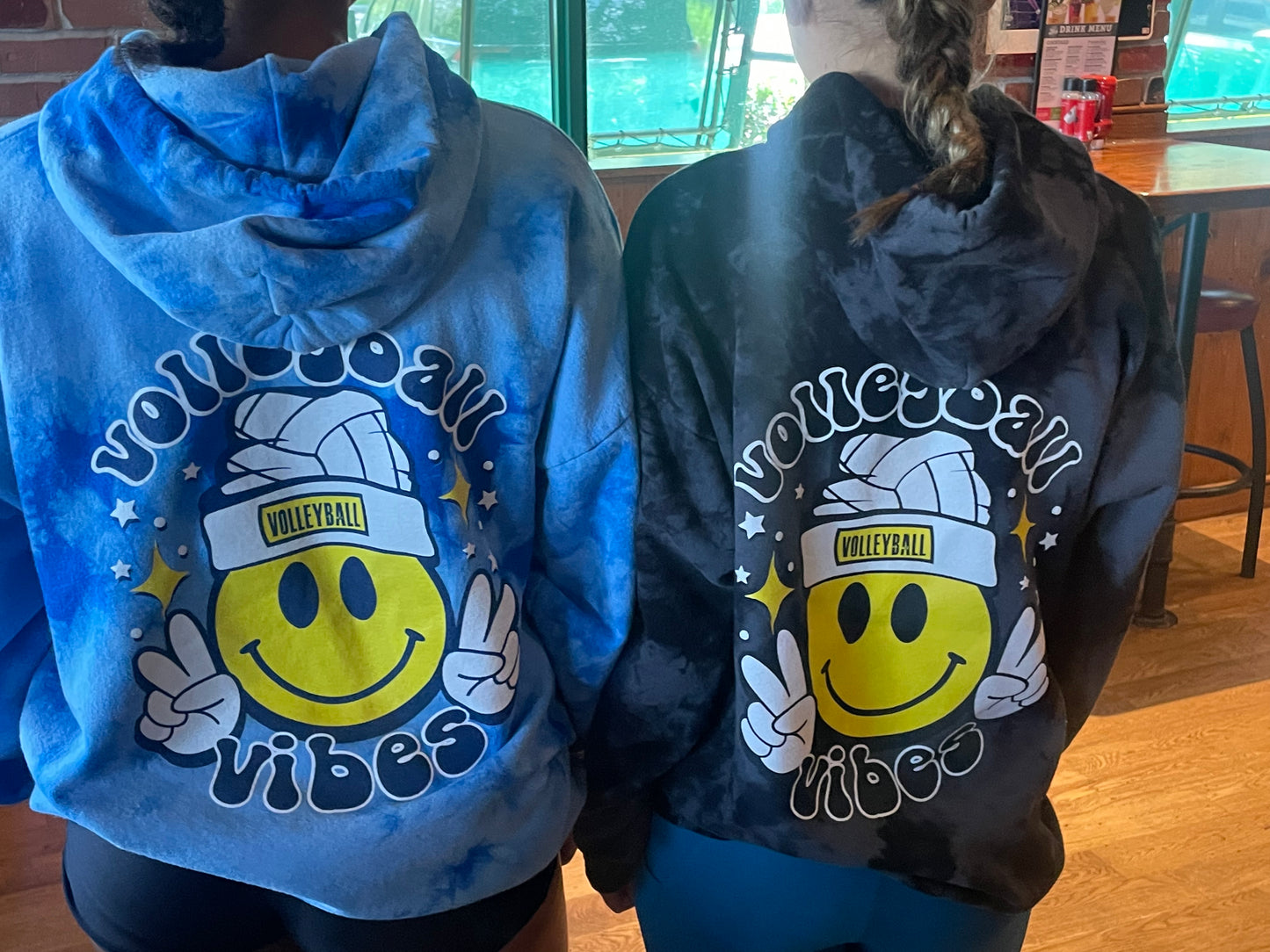 Smiley VB Hooded Sweater Blue